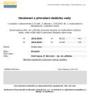 Název akce: Odstávka vody, datum akce: průběžně - průběžně