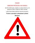 Název akce: OMEZENÍ PRŮJEZDU NA RANOU, datum akce: průběžně - průběžně