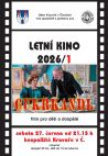 Název akce: Letní kino, datum akce: 27.06.2026 - sobota