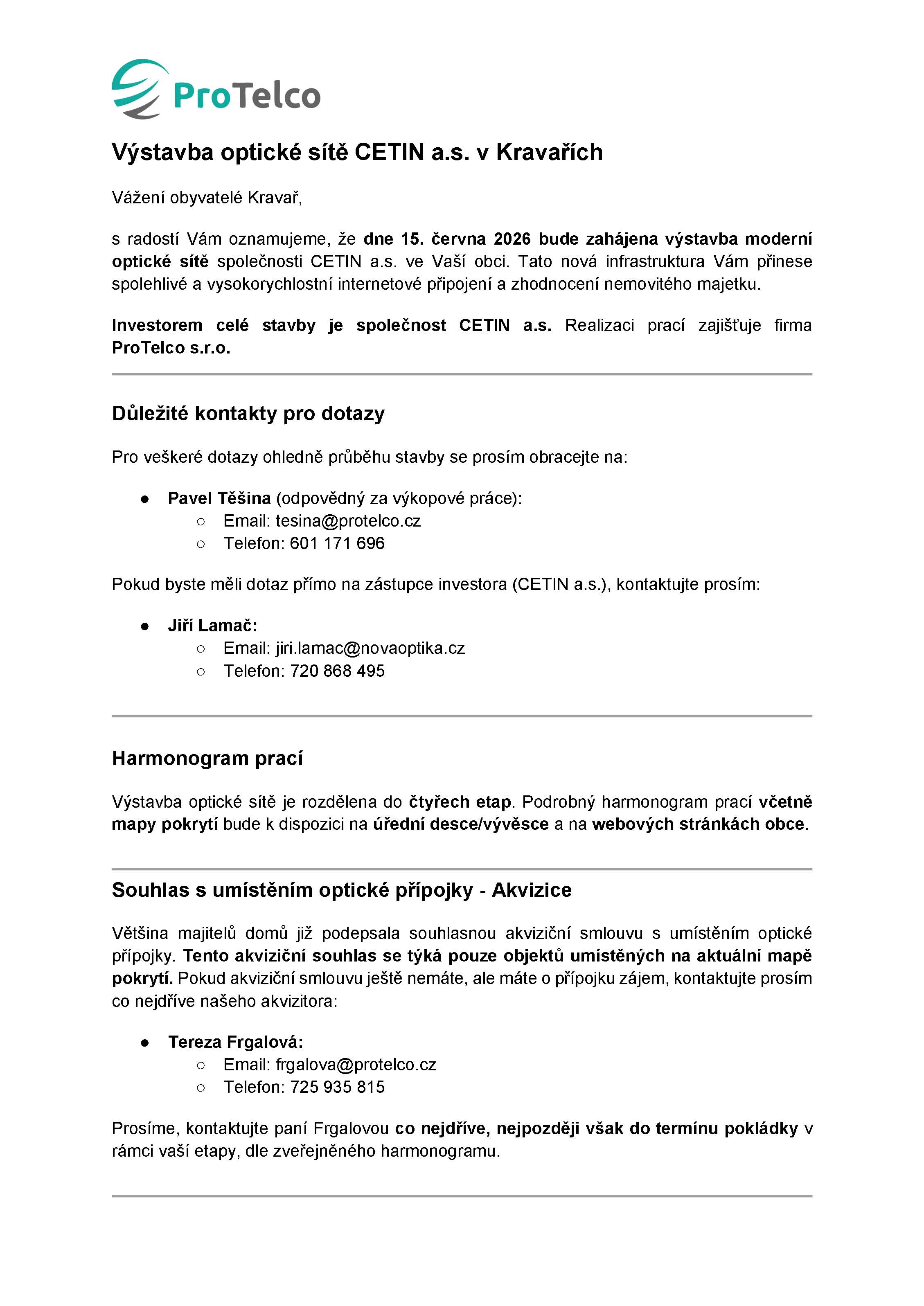 oznámení o výstavbě opt.sítě CETIN_Kravaře_KRCES1_Stránka_1